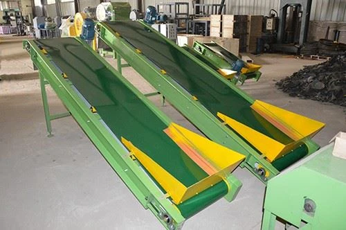 Rubber belt conveyor